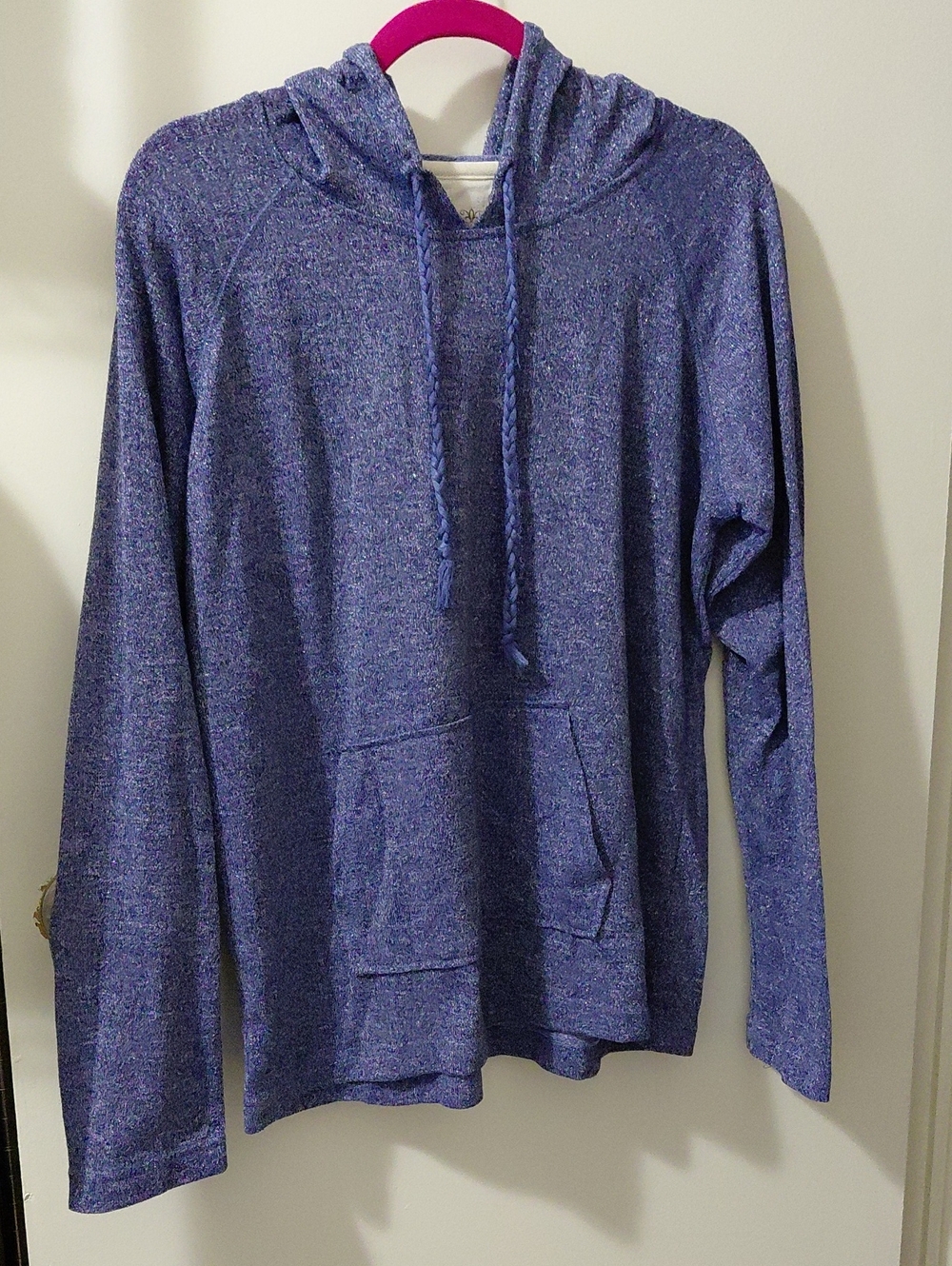 Women's Lightweight Hooded Pullover Sweater - Blue